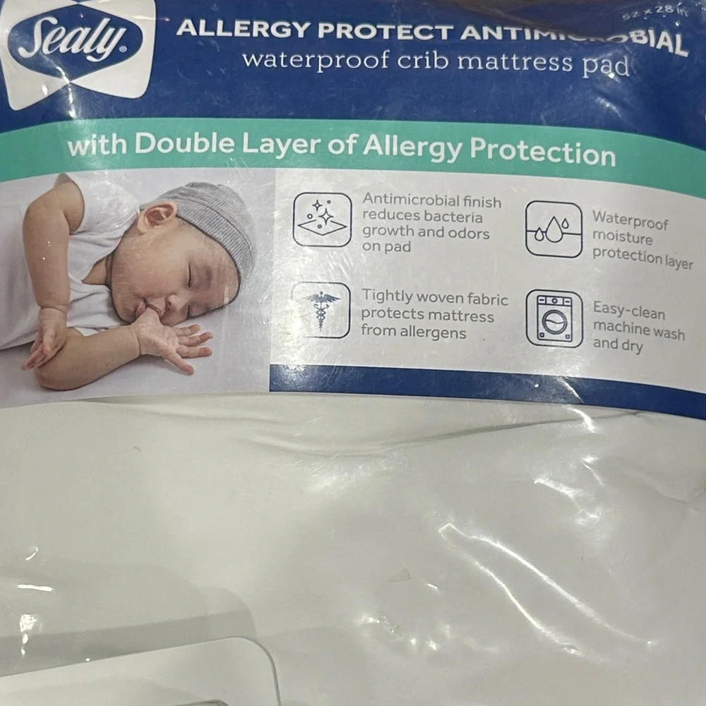 3 pc new lot baby Crib waterproof allergy Mattress pad Protection Set SEALLY
